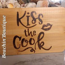 Kiss The Cook Cutting Charcuterie Board 