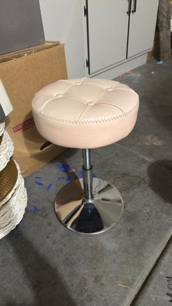 pink vanity stool