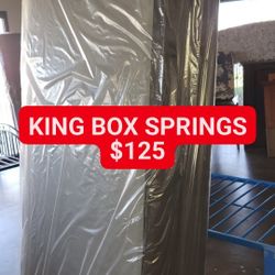 King Box Springs ONLY 