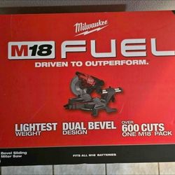 Milwaukee Fuel M18 7-1/4" Miter Saw ( TOOL Only)