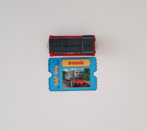 2006 Thomas & Friends Take Along Dennis and card