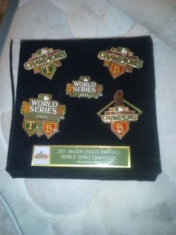 St. Louis Cardinals 2011 World Series Champs Five Pin Set collectible/souvenir