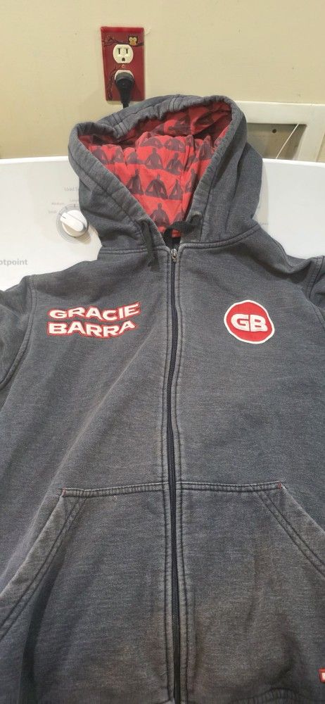 Limited Edition Gracie Barra Bjj Hoodie Zip Up Xl
