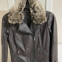 Leather Jacket( bomber )- XS 