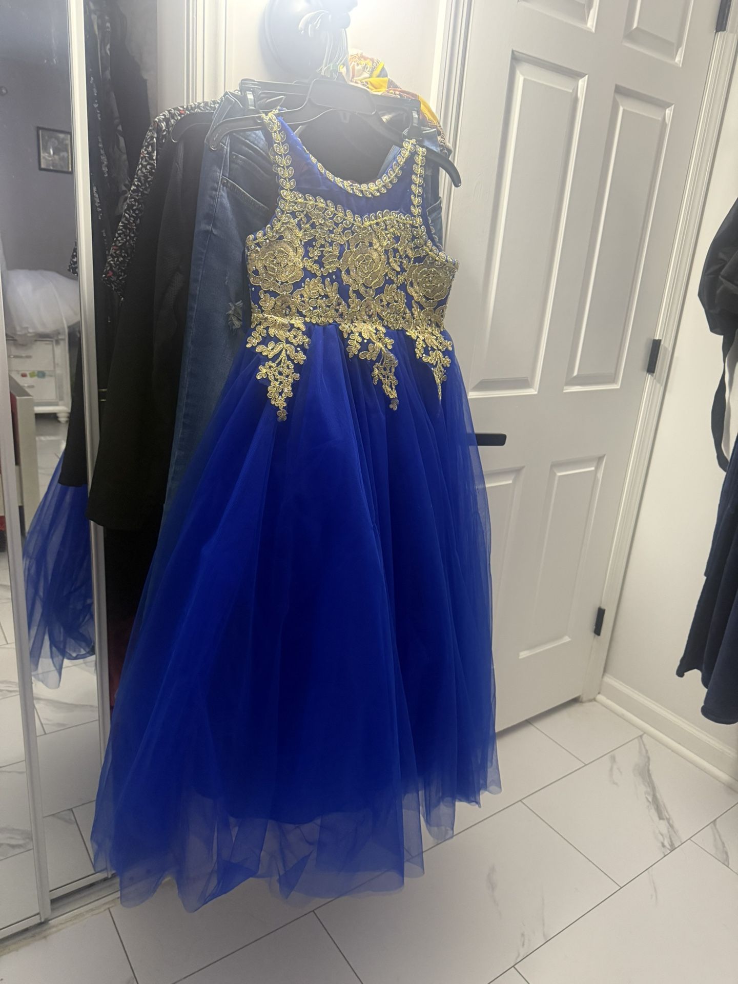 Girls Blue Dress 