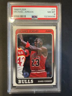 Michael jordan 1988 fleer psa 8