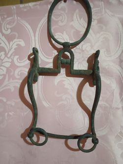 1864 Army Cavalry Military Horse Bridle Bit Signed