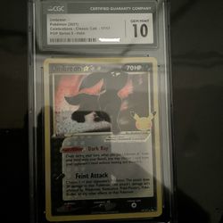 Pokemon Umbreon Gold Star Celebrations 