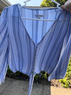 American Eagle Outfitters Striped Crop Top