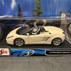Lamborghini Gallardo Spyder 1:18 Scale Diecast Collectible Vehicle. New Unopened