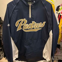 Y2K Padres Majestic Windbreaker Size Large