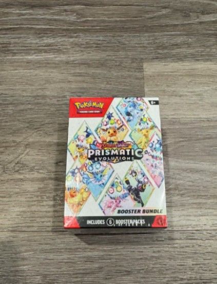 Pokemon TCG Scarlet & Violet Prismatic Evolutions Booster Bundle Factory Sealed