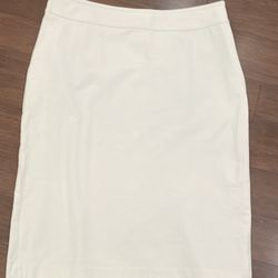 GAP Cream Pencil Skirt Knee-Length Workwear