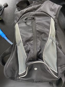 Gray hydration backpack