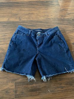 Lane Bryant Dark Wash Cutoff Denim Shorts