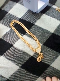 Gold letter chain