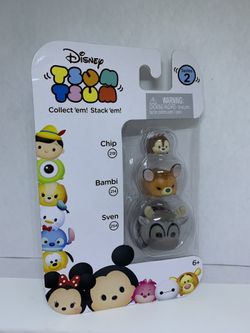 Disney Tsum Tsum 3 pack Series 2 Chip, Bambi ,Sven