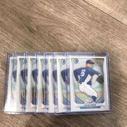 Julio Urias Rookie Card Bowman Chrome