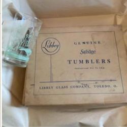 Vintage Libbey safedge tumblers.