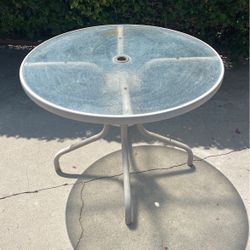 Glass patio Table