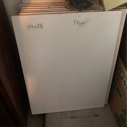 White Laminated Wood Shelf  18x24