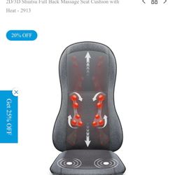 Shiatsu Full Back Massage Seat Cushion 