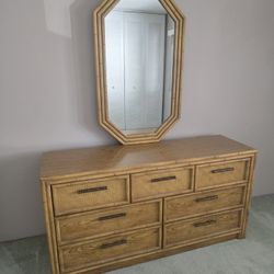 Dresser With Mirror And Matching Nightstand