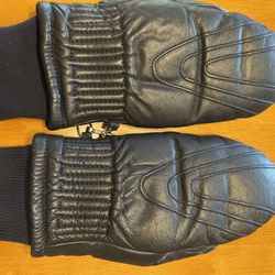 LEATHER MITTENS 