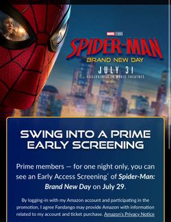 Early screening Spider-Man brand new day r