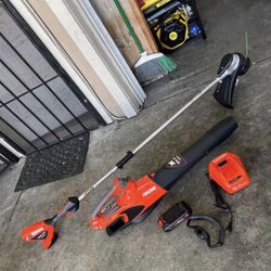 ECHO eFORCE 56V Cordless Battery 16 in. String Trimmer and 151 MPH 526 CFM Blower Combo Kit w/ 2.5Ah