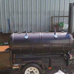 BBQ, Smoker, Grill, Deep Fryer On A Trailer.. 