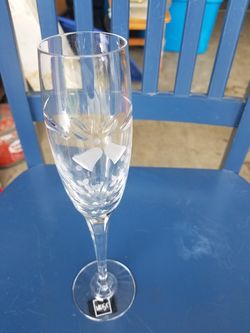Set of wedding flutes