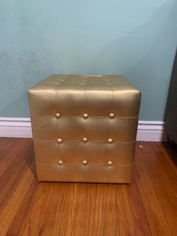 Gold studded bench/stool