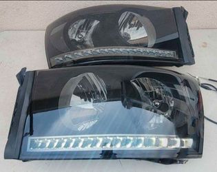06-08 Dodge Ram 1500 LED DRL Headlights Luces Micas Calaveras Faros Faroles Focos