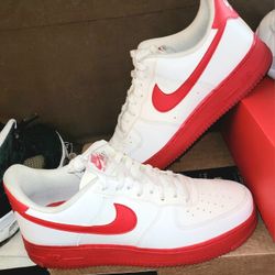 💎Rare💎Nike Air Force 1 "Red Bottoms"! Size 10! $90 OBO