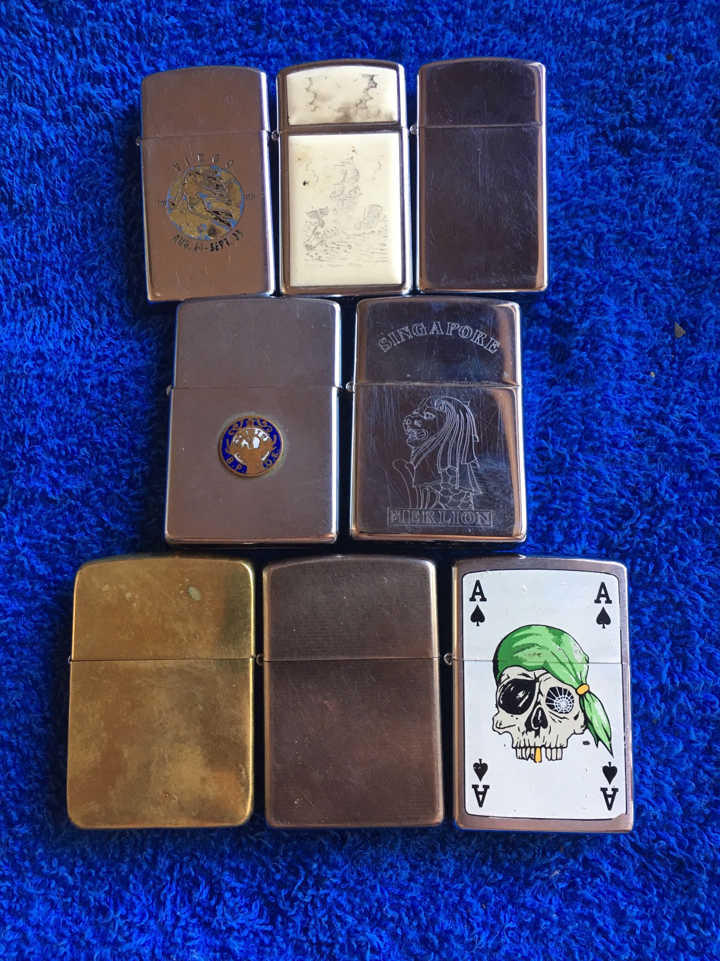 Vintage zippo lighters Ask for a price