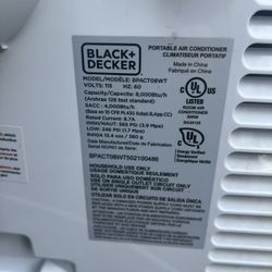 Black And Decker Portable Air Conditioner 
