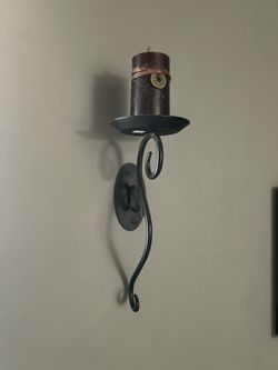 Black Wall Candle Holders 2