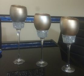 3pc candle holder set