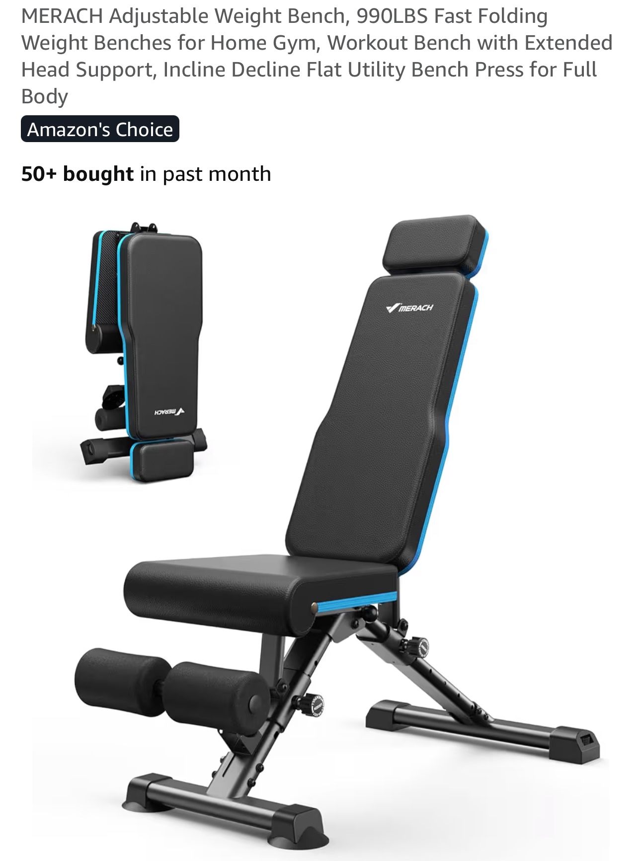 Workout Adjustable Weight Bench