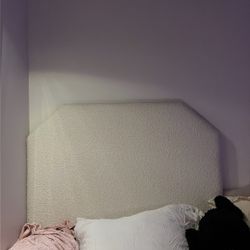 Cream Textured Dorm Headboard