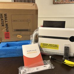 BRAND NEW Arecovas Wall Or Stand Alone  Heater Read Description For Details