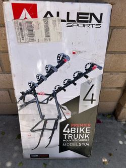 Bike carrier for trunk, 4 bikes