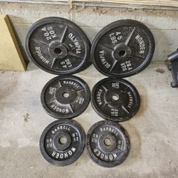 210lbs Olympic 2" weights 