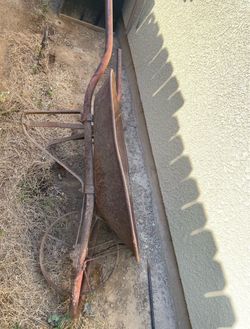 Antique Metal Wheelbarrow