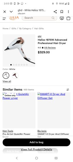 Helios 1875w  advanced professional hair dryer