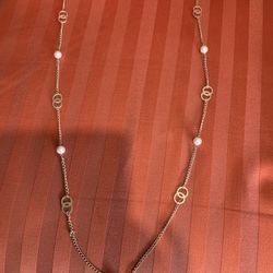 Necklace-Silver & Pearl
