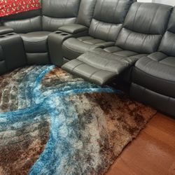 *Holiday Flash Sale!!!*---Sleek Madrid Gray Leather Reclining Sectional Sofa---Now $1599!!!---12/15-12/16 Only🤠