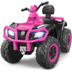 New in box ELEMARA 2 Seater Kids ATV, 12V Kids 4 Wheeler Quad ATV Toy with 10AH Battery, 4mph Max 