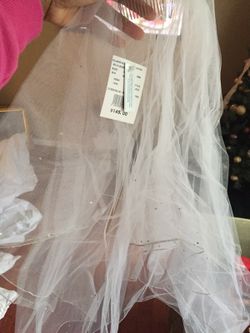 White 2-tier Bridal Veil